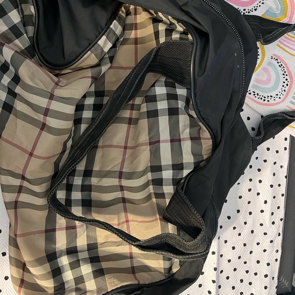 Burberry Handbags - BURBERRY Nova Check Plaid Nylon Duffle Bag- GENUINE